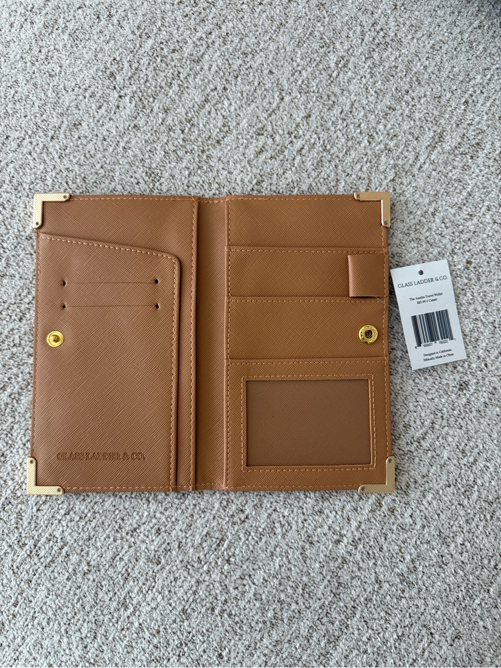 Glass Ladder & Co Vegan Leather Passport Wallet